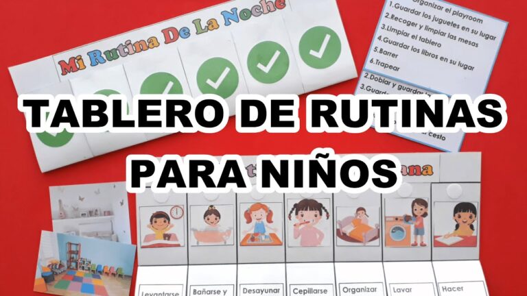Mejora del comportamiento infantil a través de rutinas