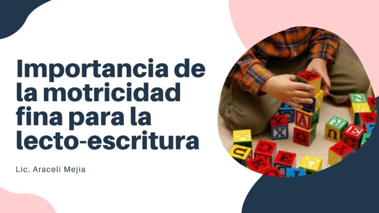 La clave de la motricidad fina: educaci&oacute;n temprana